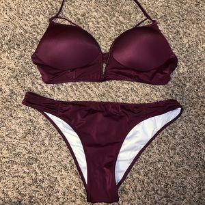 PINK Victoria’s Secret Swim Burgundy Bikini
